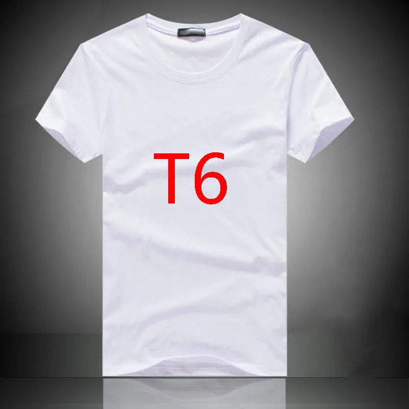 

T6 Classic cross printed cotton T-shirt short-sleeved men's and women's spring and summer new style simple and versatile