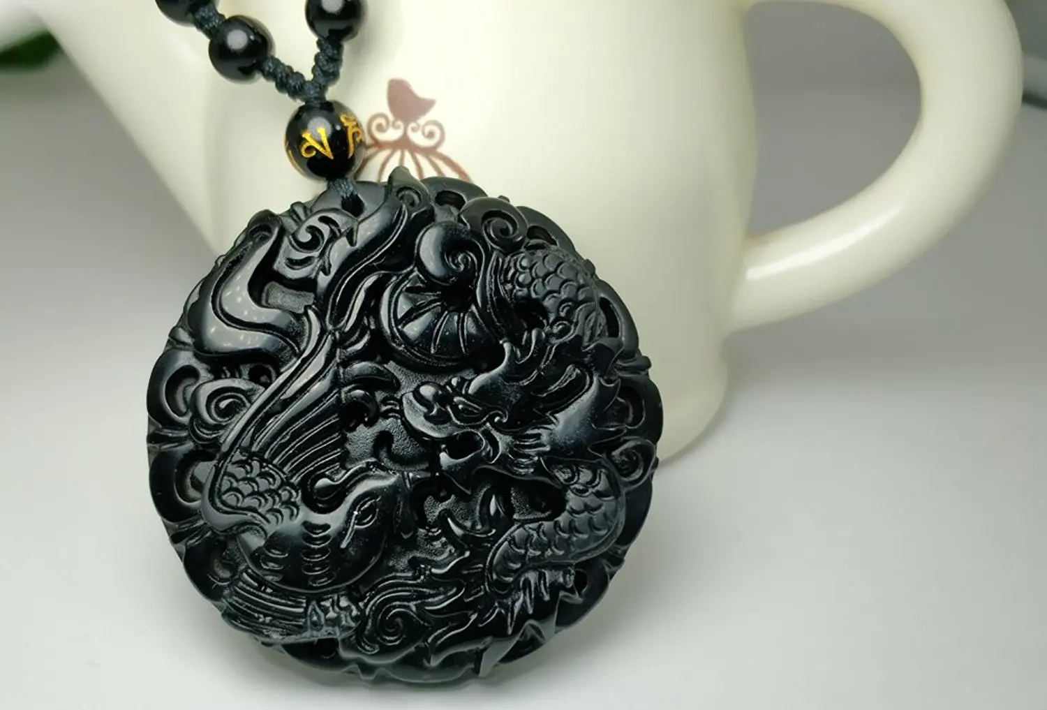 LETSFUN изысканное ювелирное изделие модный Дракон ожерельлье Феникса из