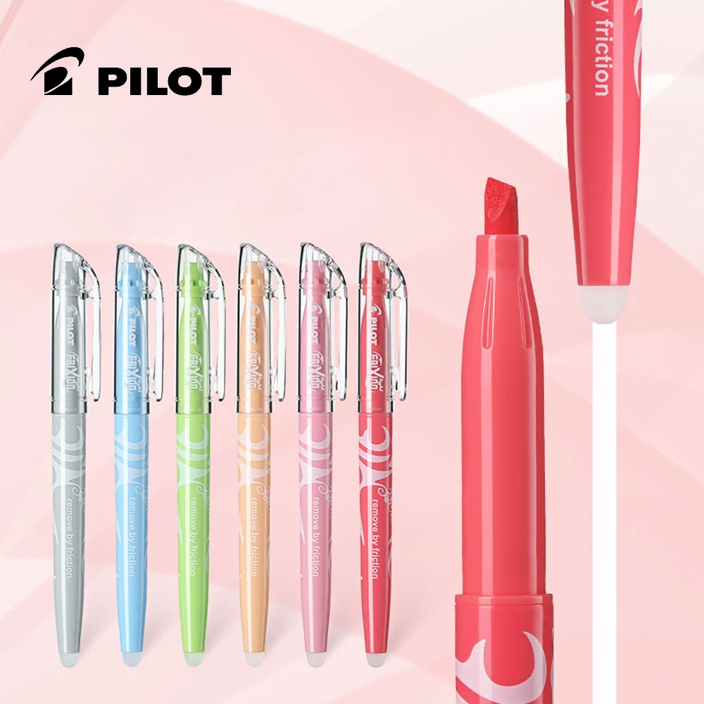 

1pcs Japan PILOT Frixion SW-FL Erasable Highlighter Soft Light Marker Natural Color Student Marker Pen Large Capacity