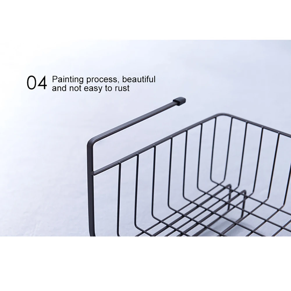 Железная решетчатая Полка Корзина шкаф двери Организатор гардероб держатели