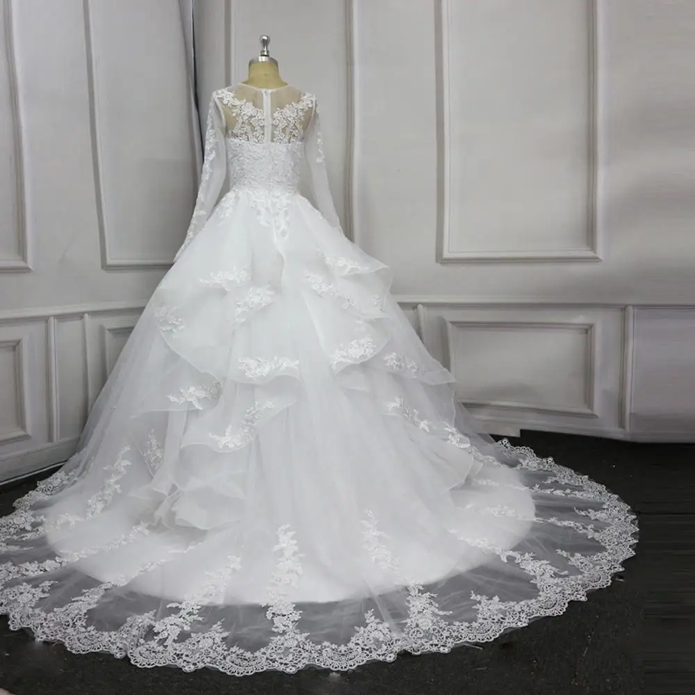 Горячая Распродажа Дубай Кристалл Цветы бальное платье Свадебные платья Новинка