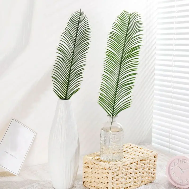 Новинка искусственные листья пальмы Monstera 20 шт. зеленые растения в форме листьев
