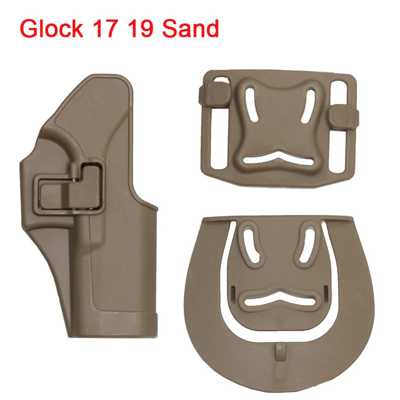 Glock Sand Тактический Пистолет Кобура сумка чехол для Glock 17 19 Beretta M9 Кольт 1911 Sig Sauer P226 USP Airsoft кобура для пистолета принадлежности для охоты - Цвет: Glock Sand