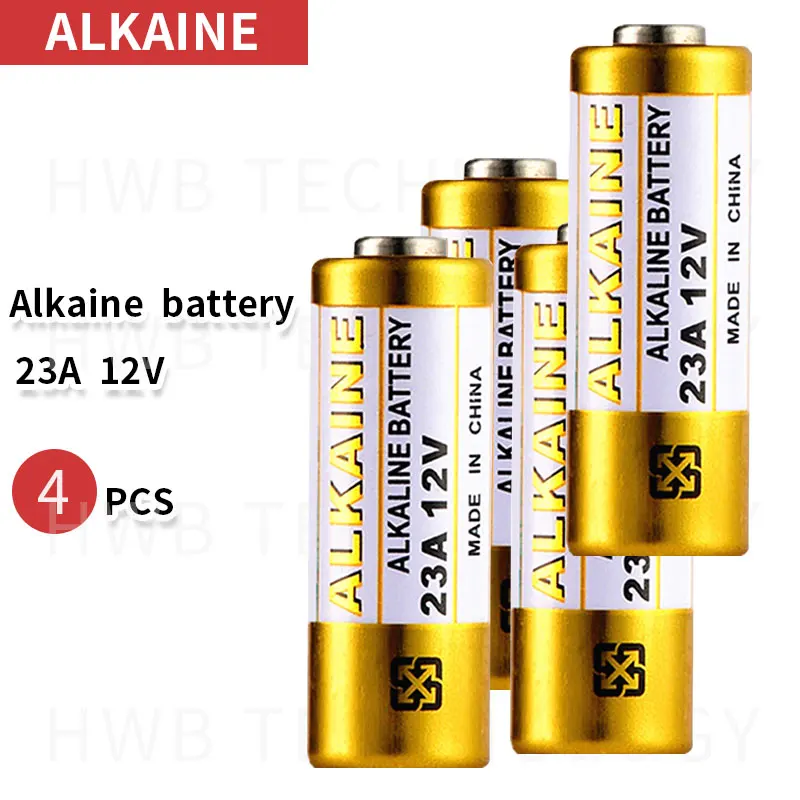 4 шт./лот маленькая батарея 23A 12V 21/23 A23 E23A MN21 MS21 V23GA L1028 Щелочная сухая