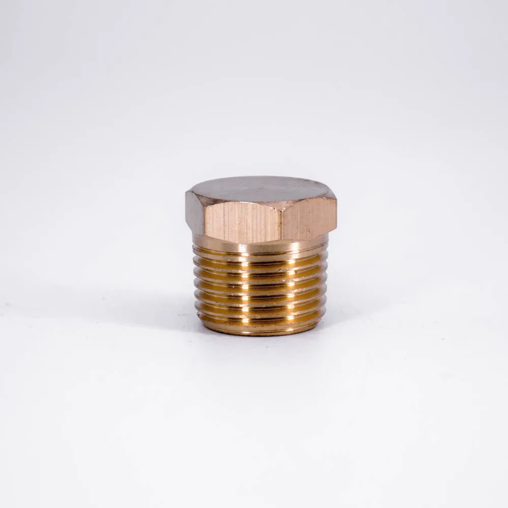 Латунный фитинг для труб с шестигранной головкой и заглушкой NPT 3/8 дюйма воды газа