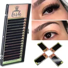 MASSCAKU 16 рядовчехол 8  16 мм и микс Премиум натуральный синтетический норка индивидуальное наращивание ресниц макияж реснички профессиональный