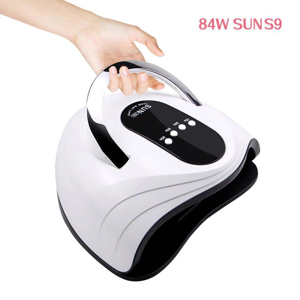 84 Вт Светодиодный светильник для маникюра Сушилка ногтей машина УФ лампа