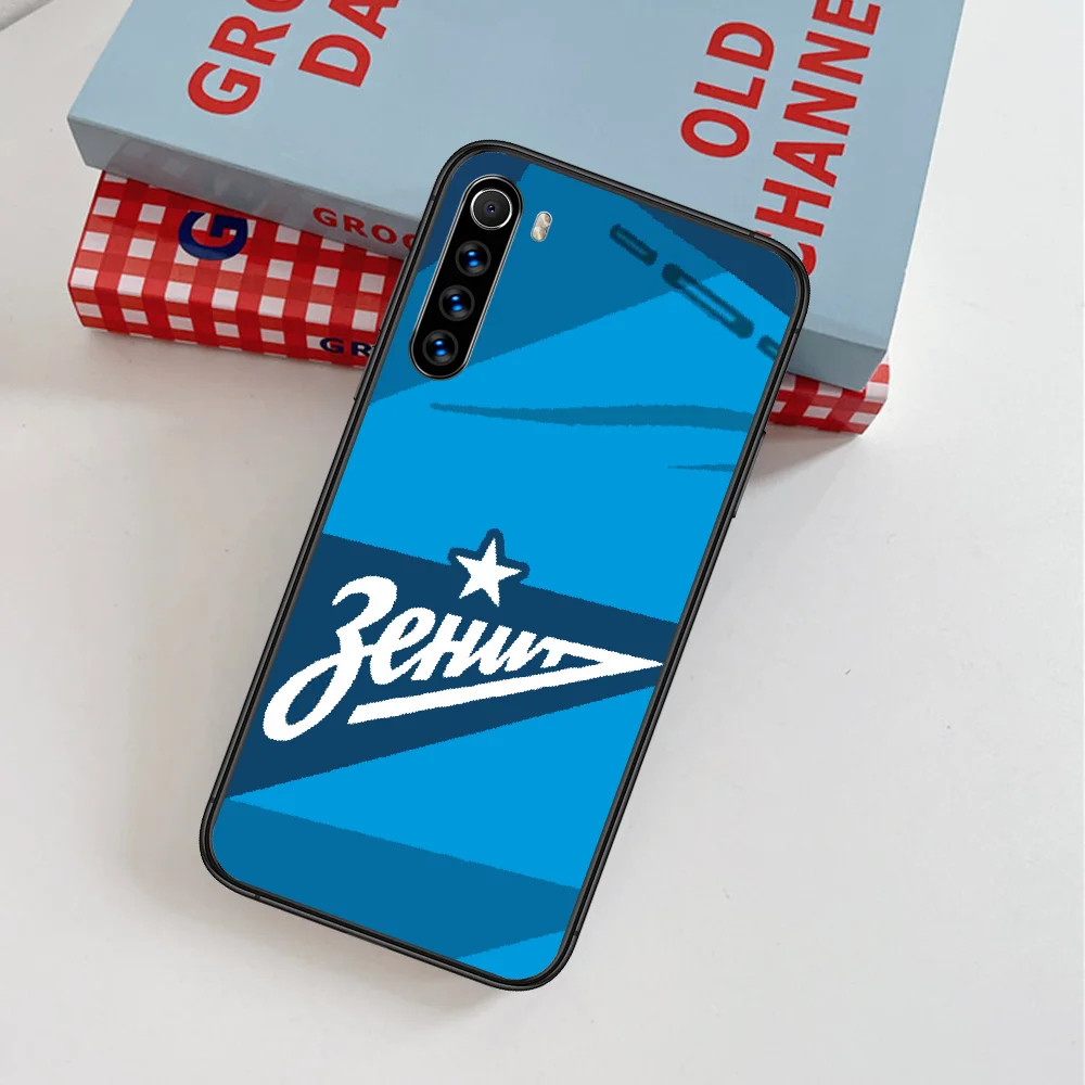 

Zenit Saint Petersburg Soccer Phone Case For Xiaomi Redmi Note 7 8 8T 9 9S 4X 7 7A 9A K30 Pro Ultra black Waterproof Silicone