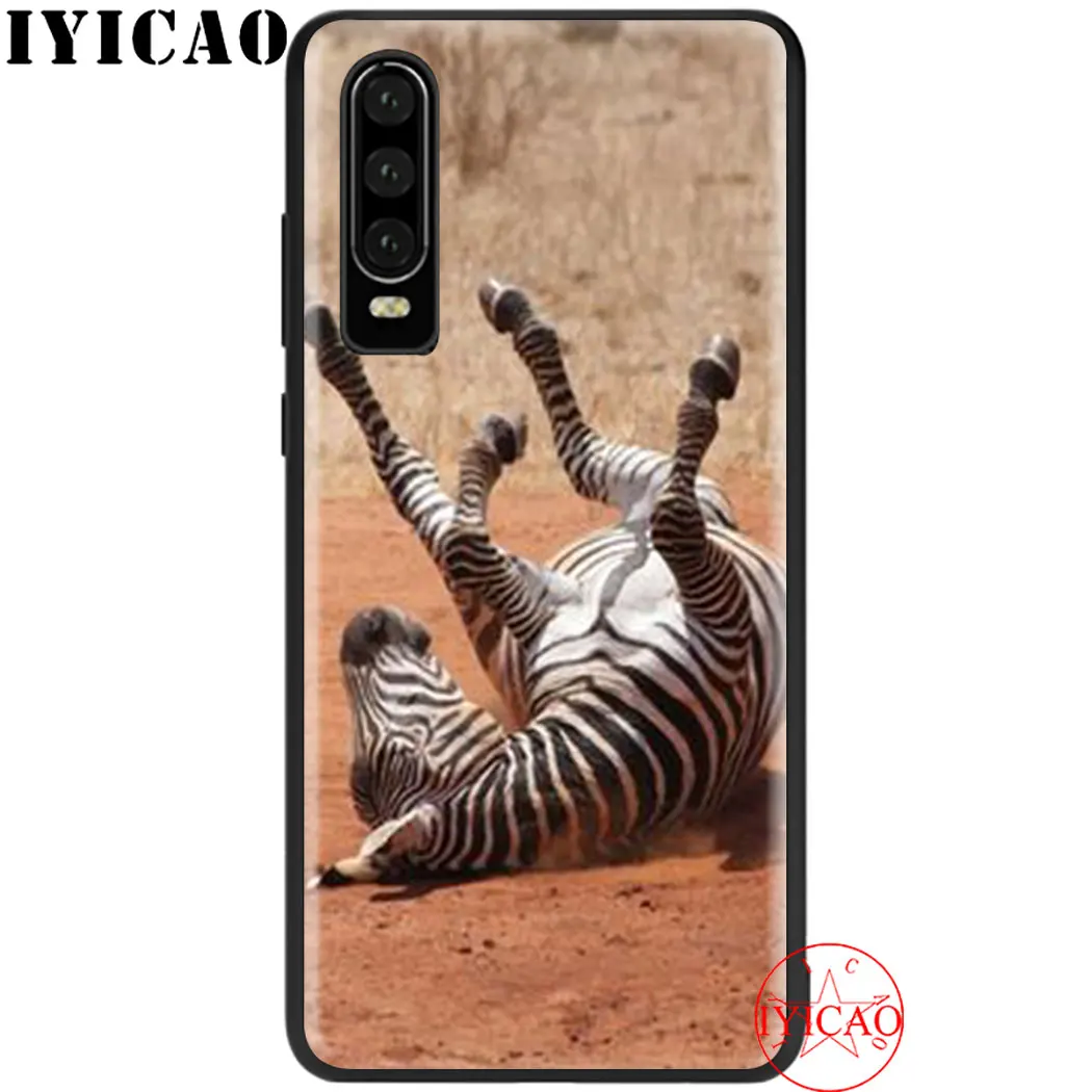 Зебра Мягкий чехол для huawei Коврики 20 30 10 Nova 3 4 2i 3i 5i 2 Lite 4E 5T 5 Pro Smart Cover | Мобильные