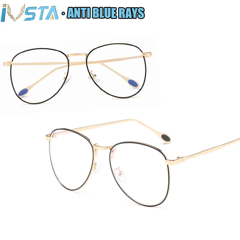 IVSTA анти Синие лучи стимпанк очки мужские негабаритные большие ботанические по