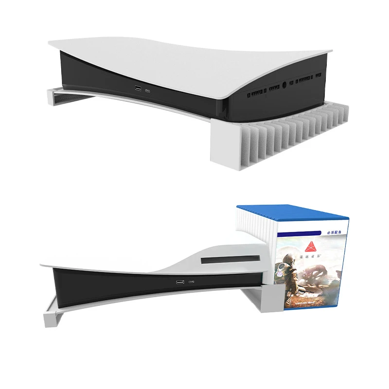 For Sony PlayStation 5 PS5 Console Card Box StorageWall Mount Holder Game Host Rack Storage Horizontal Bracket Stand Accessories