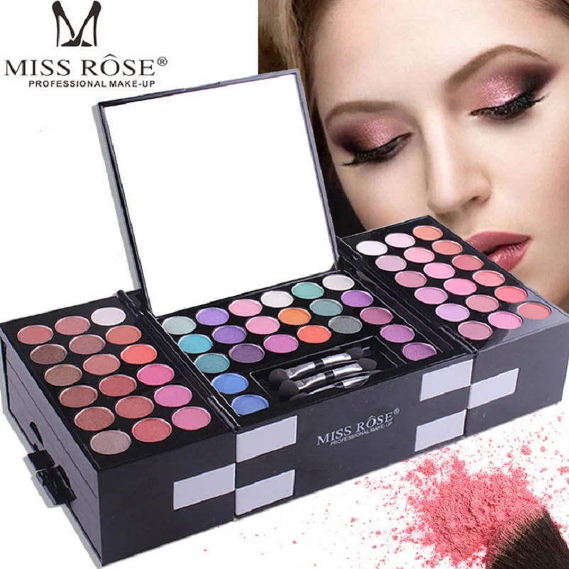 Набор для макияжа MISS ROSE 142 цветов стойкий водостойкий набор Палитра матовые