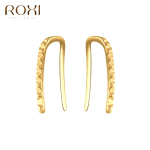 Серьги-гвоздики женские из серебра 925 пробы, минималистичные