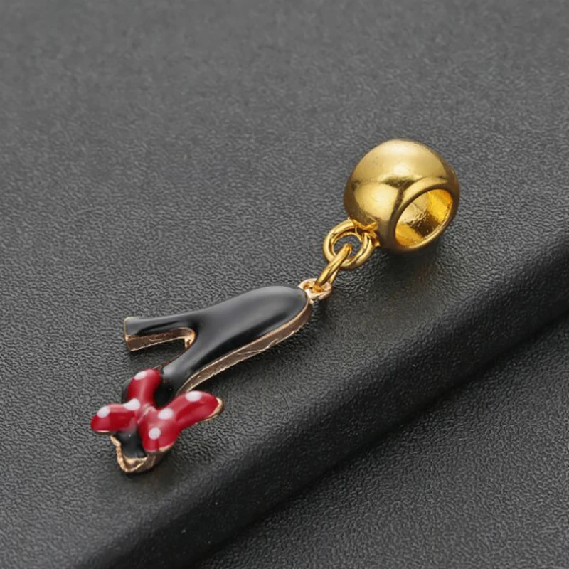 Обувь на высоком каблуке с бусинами для оригинальной Пандоры серебряный браслет