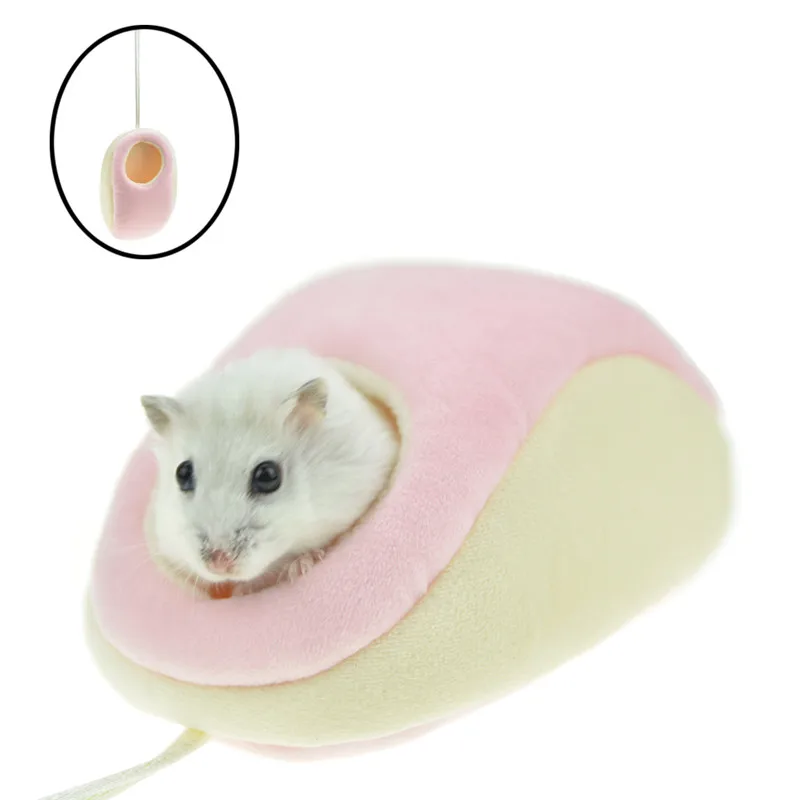 Забавная мышь висячая кровать хомяка с ковриком сахар планер Syrian хомяк уютное