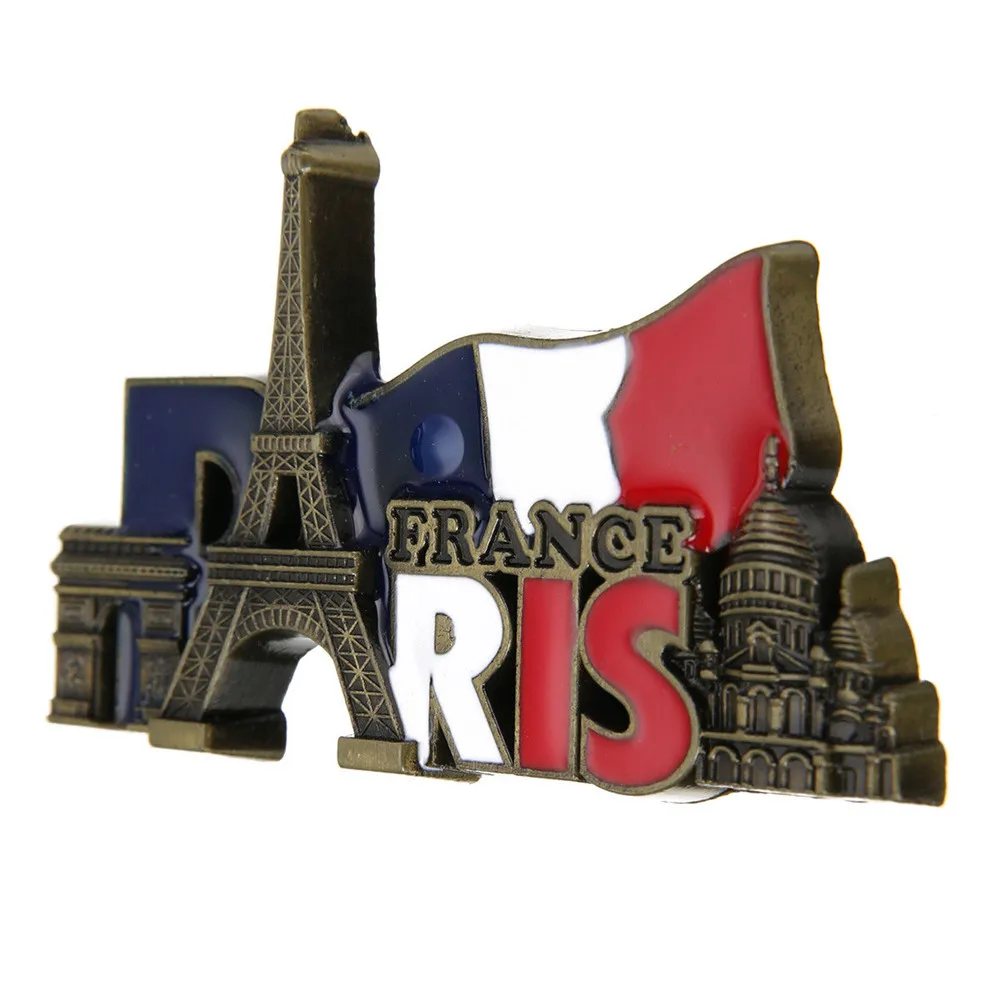 Франция Париж достопримечательность туристическая башня сувенир 3D магнит на