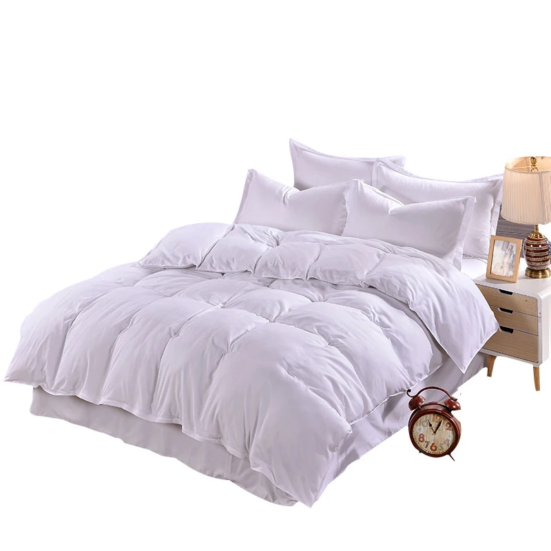 White 1PC Aloe Cotton Duvet Cover Soild Quit Cover Skin Care Bedclothes Home Decor Comforter Cover Double Queen King - Цвет: White