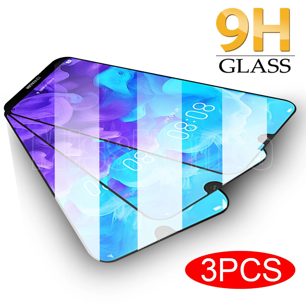 3 шт Защитное стекло для Huawei Y5 2019 экрана Y6 Y7 Prime Pro Закаленное Защитная