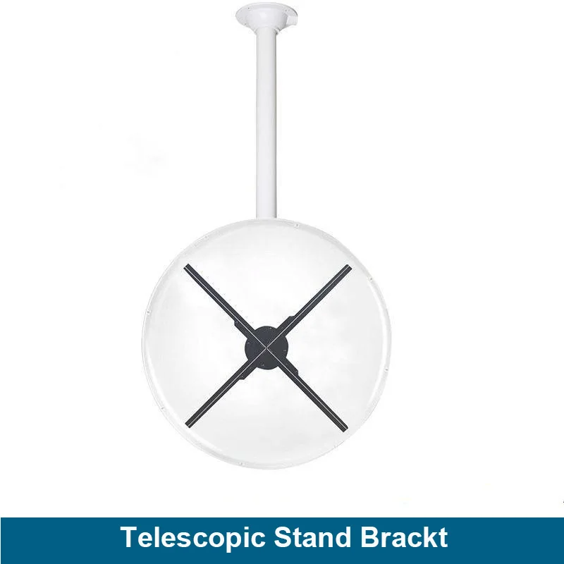 Adveretising para Pendurar em Linha Suporte de Teto Universal Holograma Display fã Reta Haste Bracke 3d Led