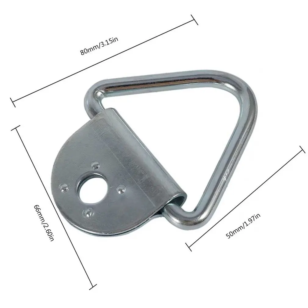 

Forged Tie Down Rings Rustproof Securing Triangle Hook D Shape Truck Trailer Lashing Load Kayak Tool Car Stainless Steel