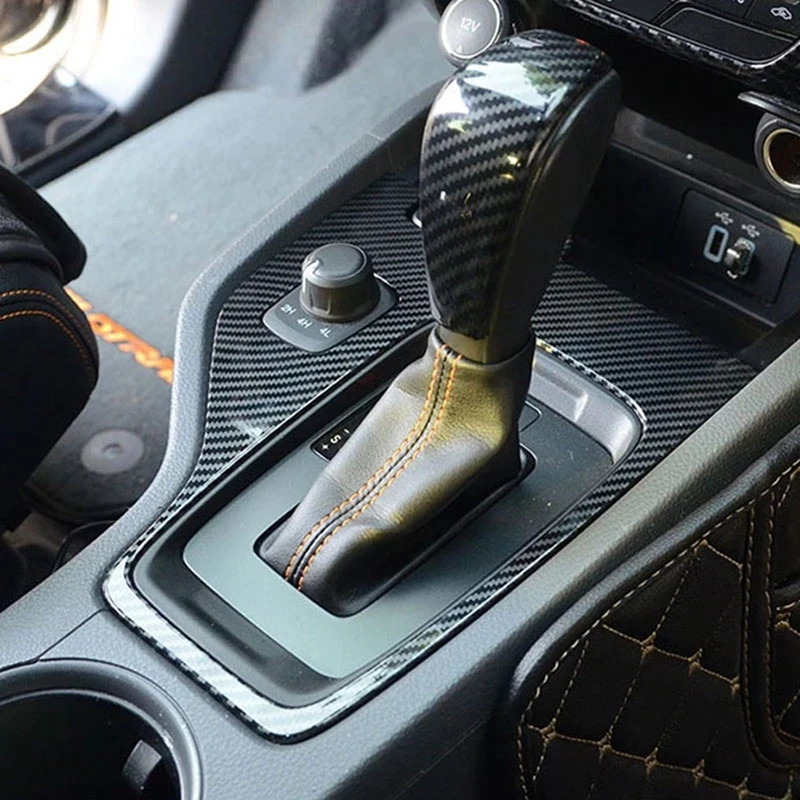 

Fit for Ford Ranger Everest Endeavor Accessories 2015 2016 2017 2018 2019 Carbon Fiber Color Shift Knob Decorator Cover