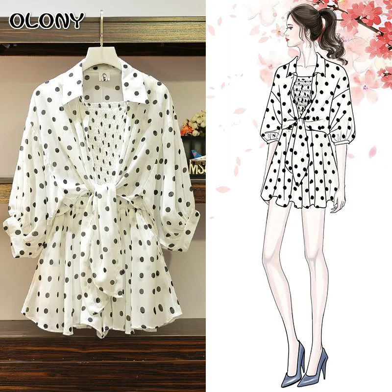 Женское летнее платье большого размера костюм для худых мам с микро-жирами