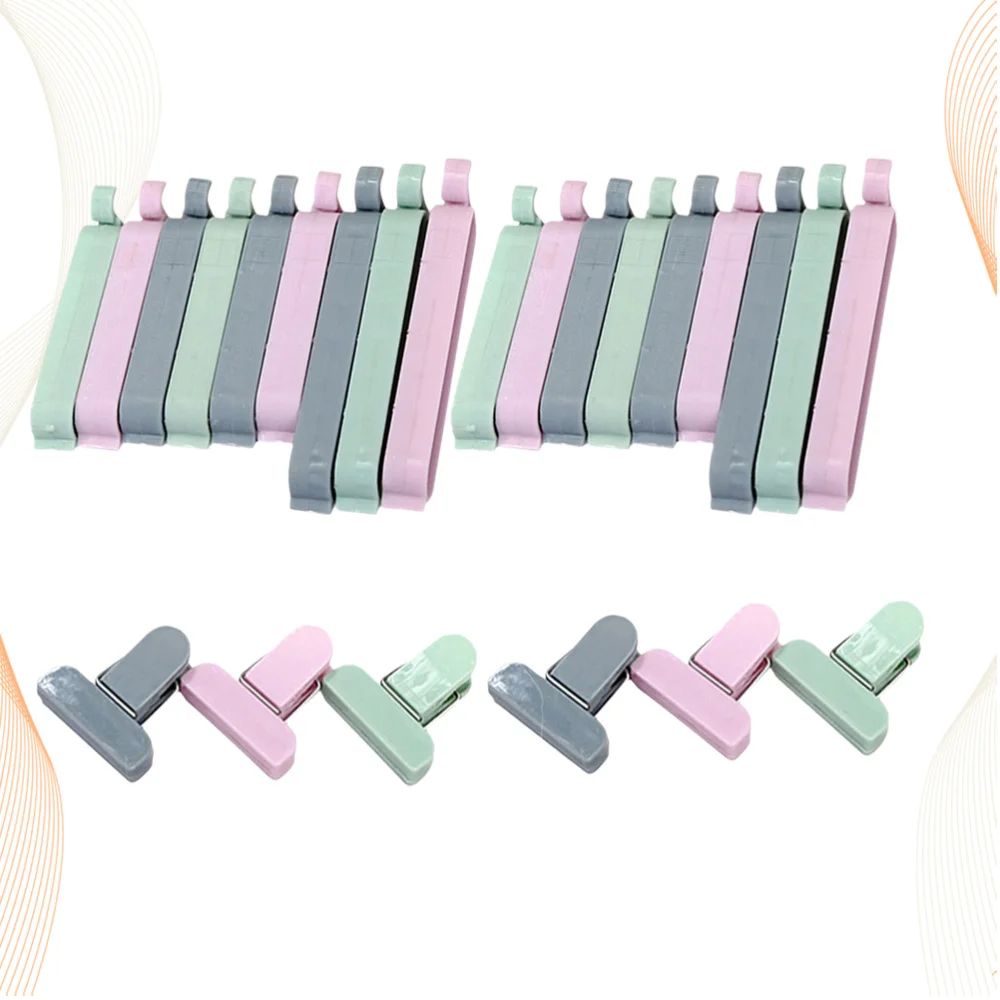 

36pcs Sealing Clips Househould Snack Fresh Food Storage Bag Sealer Kitchen Mini Sealer Clamp Food Bag Clip for Home Snack