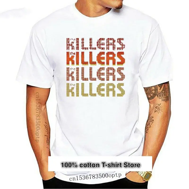 

Camiseta negra con Logo de Rock THE KILLERS para hombre, camisa de cuello redondo para jóvenes, talla S-3XL, verano, 2021