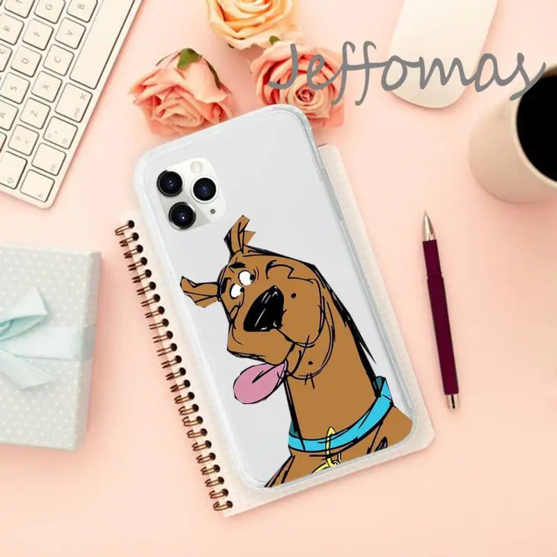

Scooby Doo funny anime Phone Case Transparent for iPhone 11 12 mini pro XS MAX 8 7 6 6S Plus X 5S SE 2020 XR