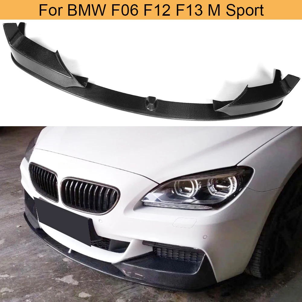 Разветвители для переднего бампера BMW F06 F12 F13 M Sport 640i 650i 2012-2017 из углеродного