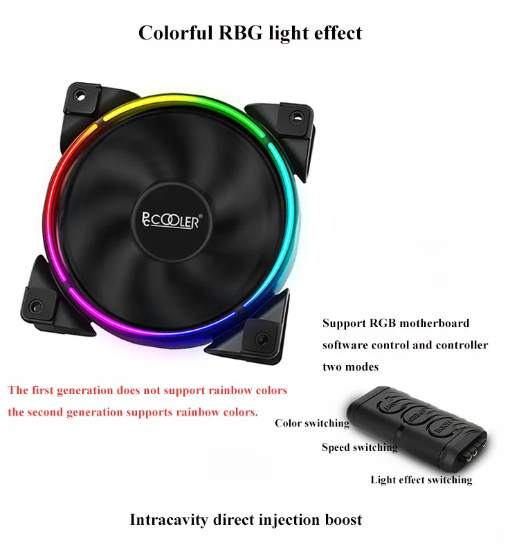 Pccooler PC Case Water Cooling Computer CPU Fan Integrated Water Cooler Cooler For LGA 775/115x/1366/2011/AMD/AM3/AM4