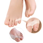 Разделитель для маленького пальца ноги, 2 пары, для снятия боли в ногах, при вальгусной деформации, коррекции бурсита, инструменты для педикюра, защита коррекция носка