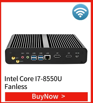 MSECORE Intel I3 7100U I5 7260U I7 7660U Fanless gaming Mini PC Windows 10 HTPC linux game PC Desktop Computer HDMI DP 4K WiFi