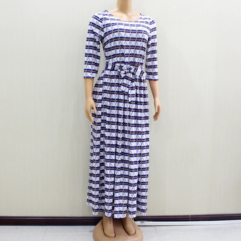 Женское длинное платье в африканском стиле облегающее Элегантное повседневное