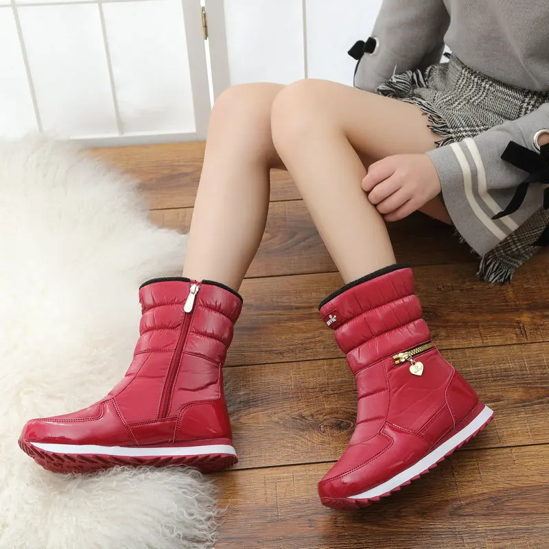 boots popular burgendy for women plus size from 35 to 41