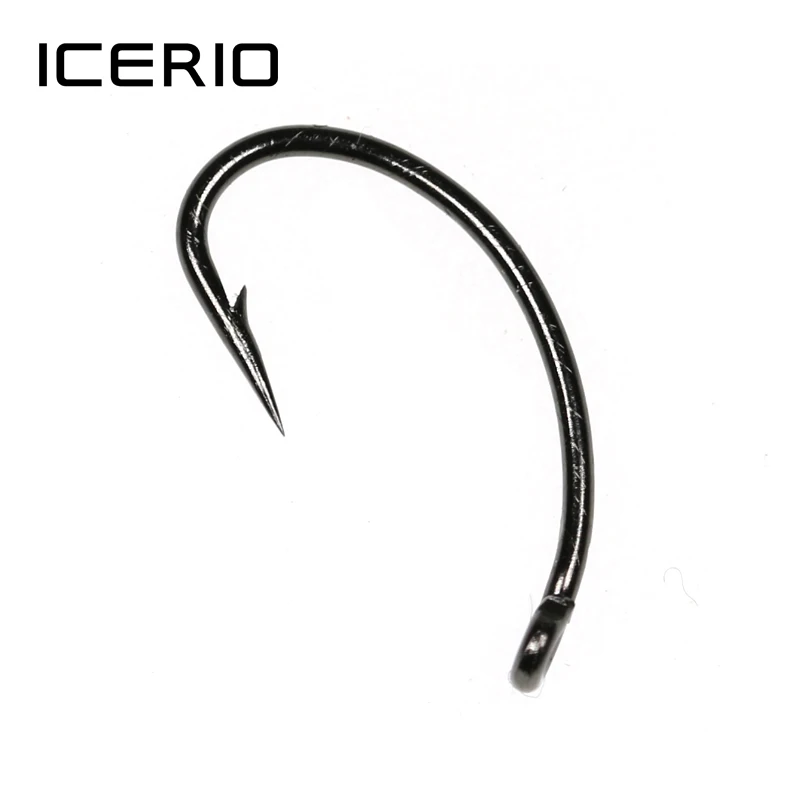 ICERIO 30 шт. Fly Крючки для привязывания Nymph Scud Midge Caddis креветки Pupae Личинки Крючок