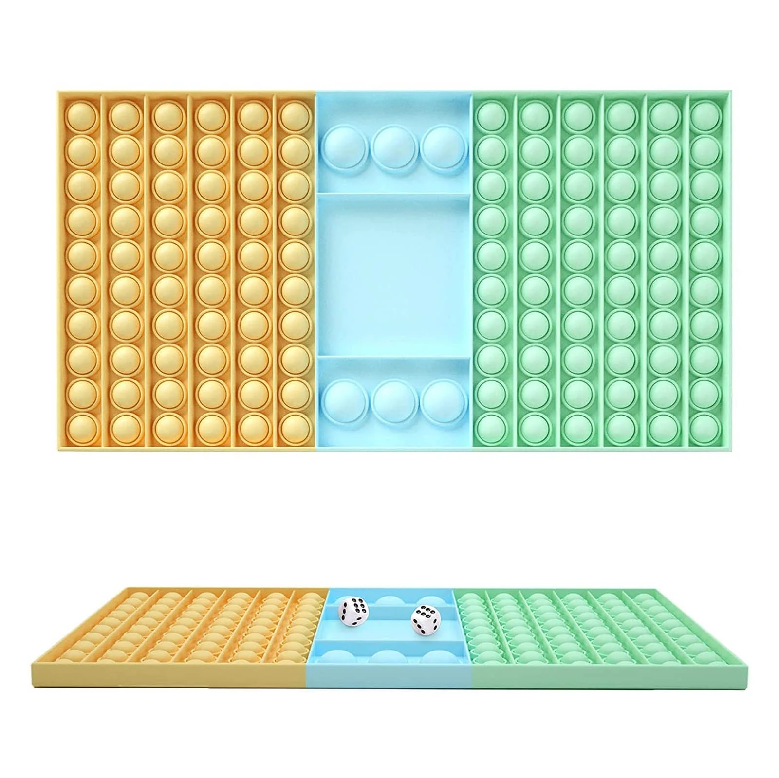 Большая игра игрушка-фиджет радужная шахматная доска Поппер пузырьков сенсорные