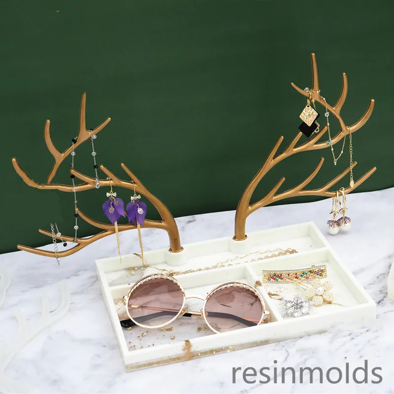 DIY акриловая витрина для ювелирных изделий Хрустальная эпоксидная силиконовая