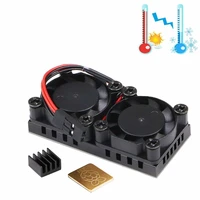 raspberry pi 4 model b dual fan with heat sink ultimate double cooling fans cooler optional for raspberry pi 4b3b3
