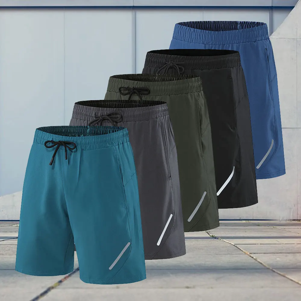 

Quick Dry Men's Shorts Running Breathable Outdoor Fitness Shorts Pocket Elastic Band Shorts Crossfit Training Spring and Summer