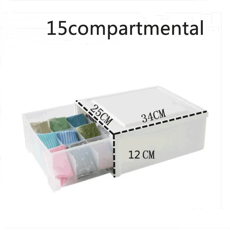 

Wonderlife Plastic wardrobe storage box drawer Household clothing storage boxes freely assembled stacking lockers