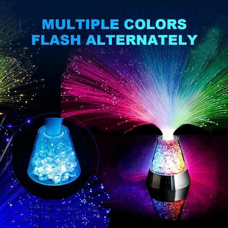 Cable de lámpara de luz nocturna de fibra Led, luz nocturna de Ambiente de fibra óptica, colorida, decoración del hogar