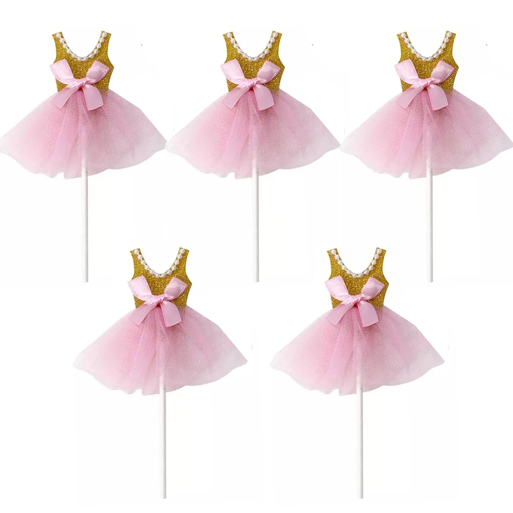 5 шт. с блестками платье принцессы для девочки Рисунок пирожное-Корзиночка