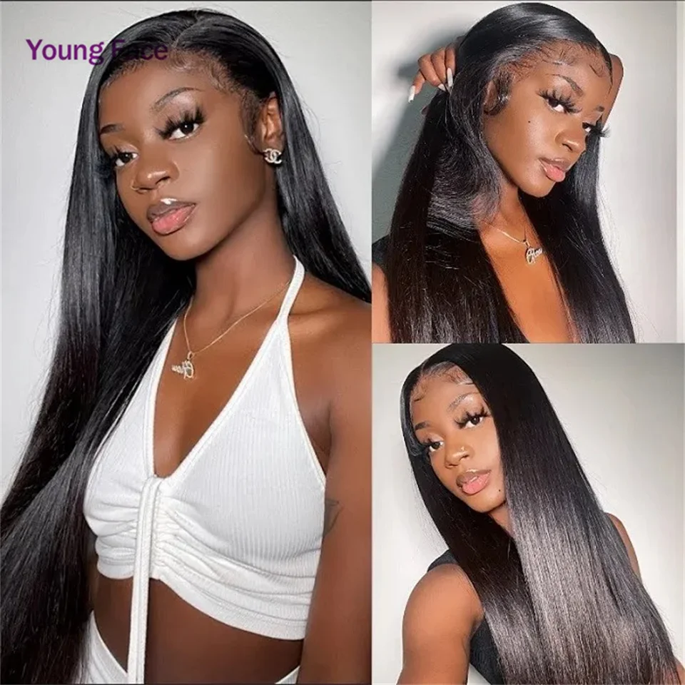 Straight Hair Human Hair Wigs HD Lace Front Hair Wigs Bone Straight Remy Hair Wig Brazilian 13X4 Lace Frontal Human Hair Wigs