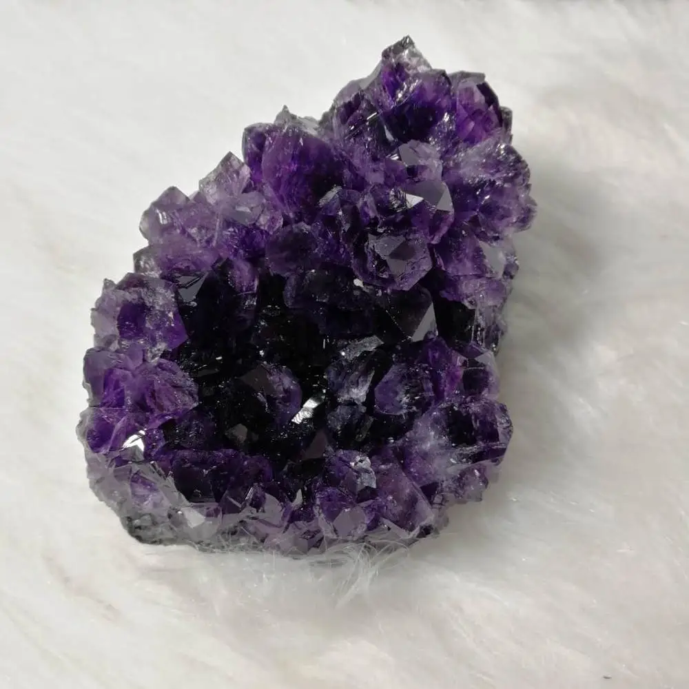 Природный уникальный разной формы аметист кварц cluser необработанные драгоценные