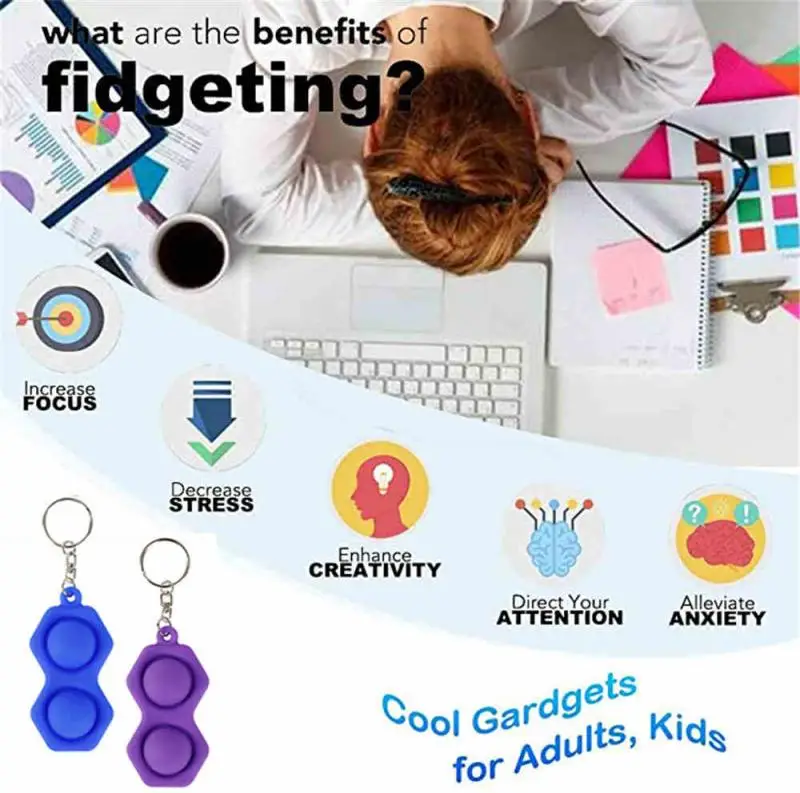 Новинка экзотические игрушки силиконовый брелок для ключей игрушка с нажимом на