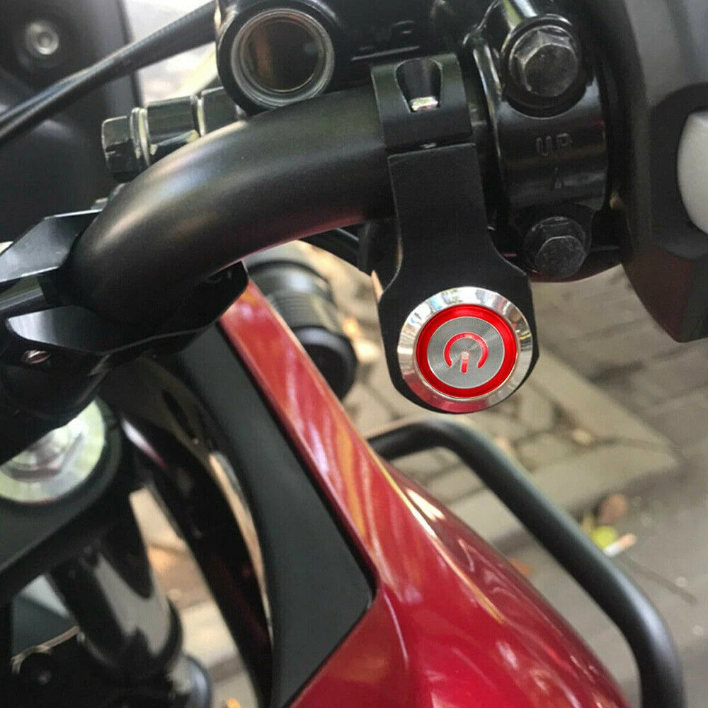

Красный светодиодный переключатель включения/выключения Руля Мотоцикла квадроцикла для противотуманных фар 12 В