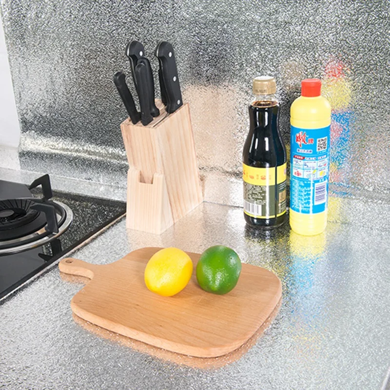 5 м узор алюминий маслостойкие стикеры кухня апельсиновой корки линии фольга