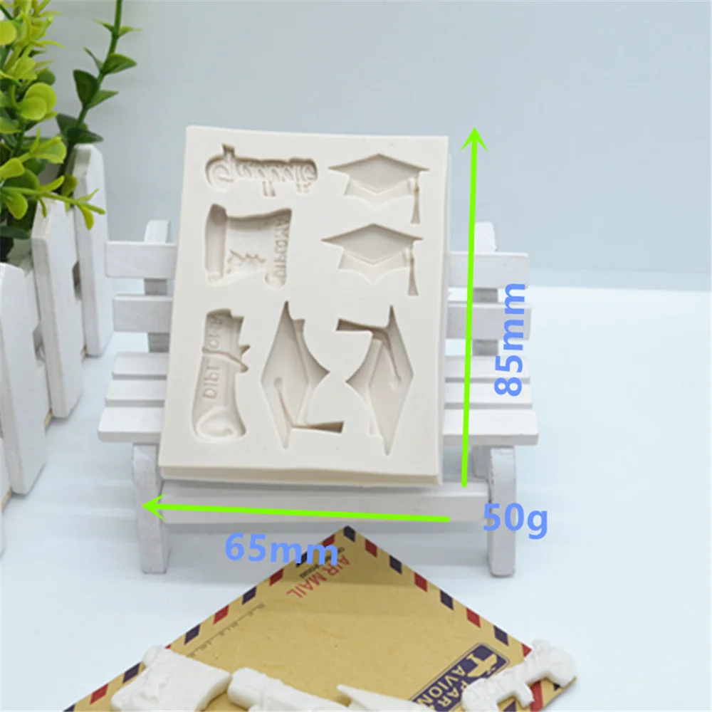 Luyou 1pc Градуировочная Шляпа Силиконовые Формы для Торта Фондана Смолы Молд Декорирования Дня Рождения Инструменты Для Кухни Выпечки Аксессуары.