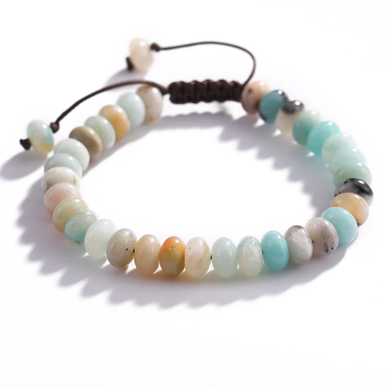 Мужские браслеты браслет с бусинами из натуральных камней в стиле панк нитей